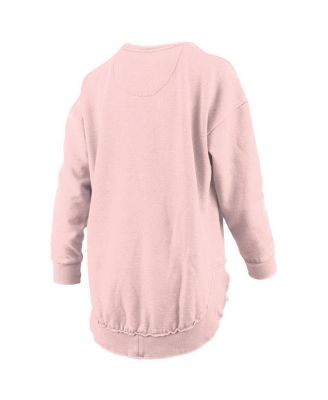 Women's Pink Florida State Seminoles Poncho Fleece Pullover Sweatshirt