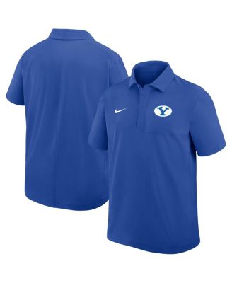 Nike - Men's Royal BYU Cougars Woven Dri-FIT Polo Shirt