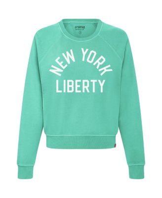 Women's Mint New York Liberty Ashlyn Raglan Sweatshirt