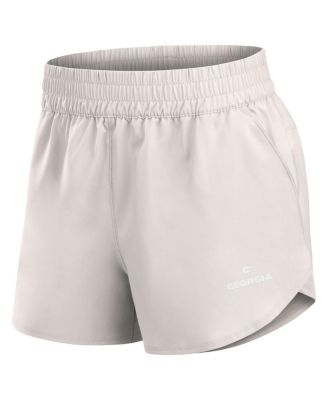 Women's White Georgia Bulldogs Studio Woven Vibe Shorts