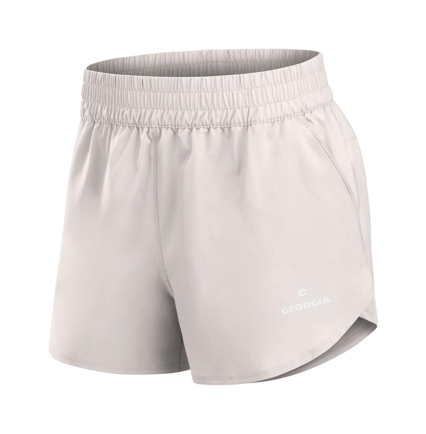 Женские шорты Fanatics White Georgia Bulldogs Studio Woven Vibe — фото 3