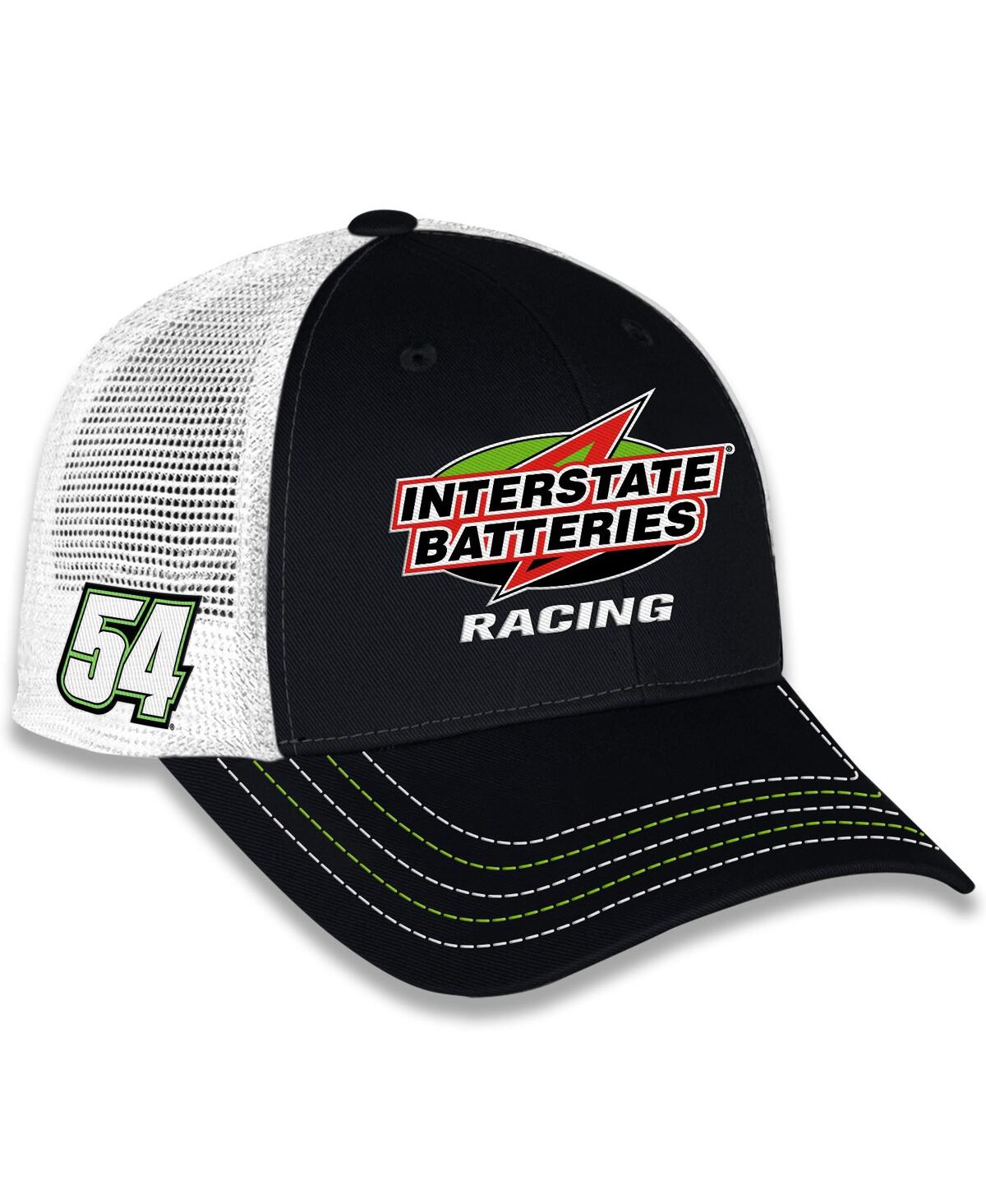 Checkered Flag Sports Men's And Women's Black Ty Gibbs Interstate Batteries Sponsor Trucker Adjustable Hat