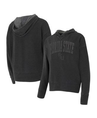Concepts Sport - Women's Charcoal Florida State Seminoles Volley Long Sleeve Hoodie Top