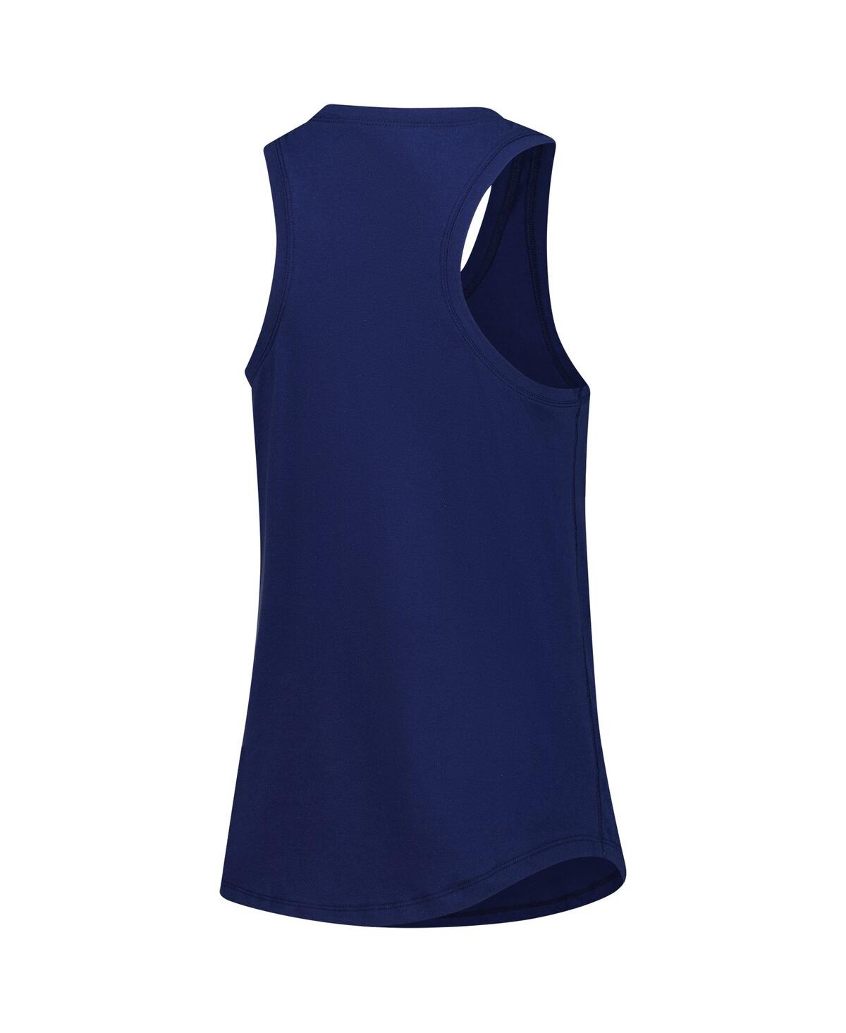 Zoozatz Women's Navy Michigan Wolverines Everyday Tank Top In Animal Print