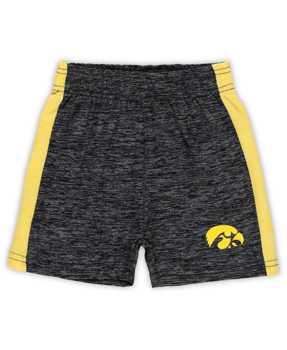 Wes & Willy 2-piece Toddler Iowa Hawkeyes Cloudy Yarn T-shirt And Shorts Set In Multi