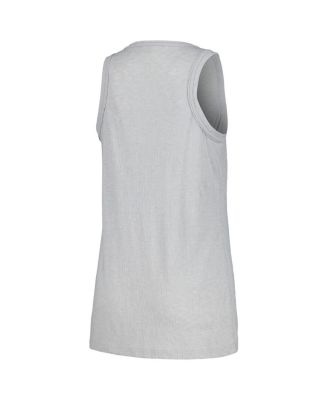 Women's Gray San Diego Padres Gauze High Neck Tank Top