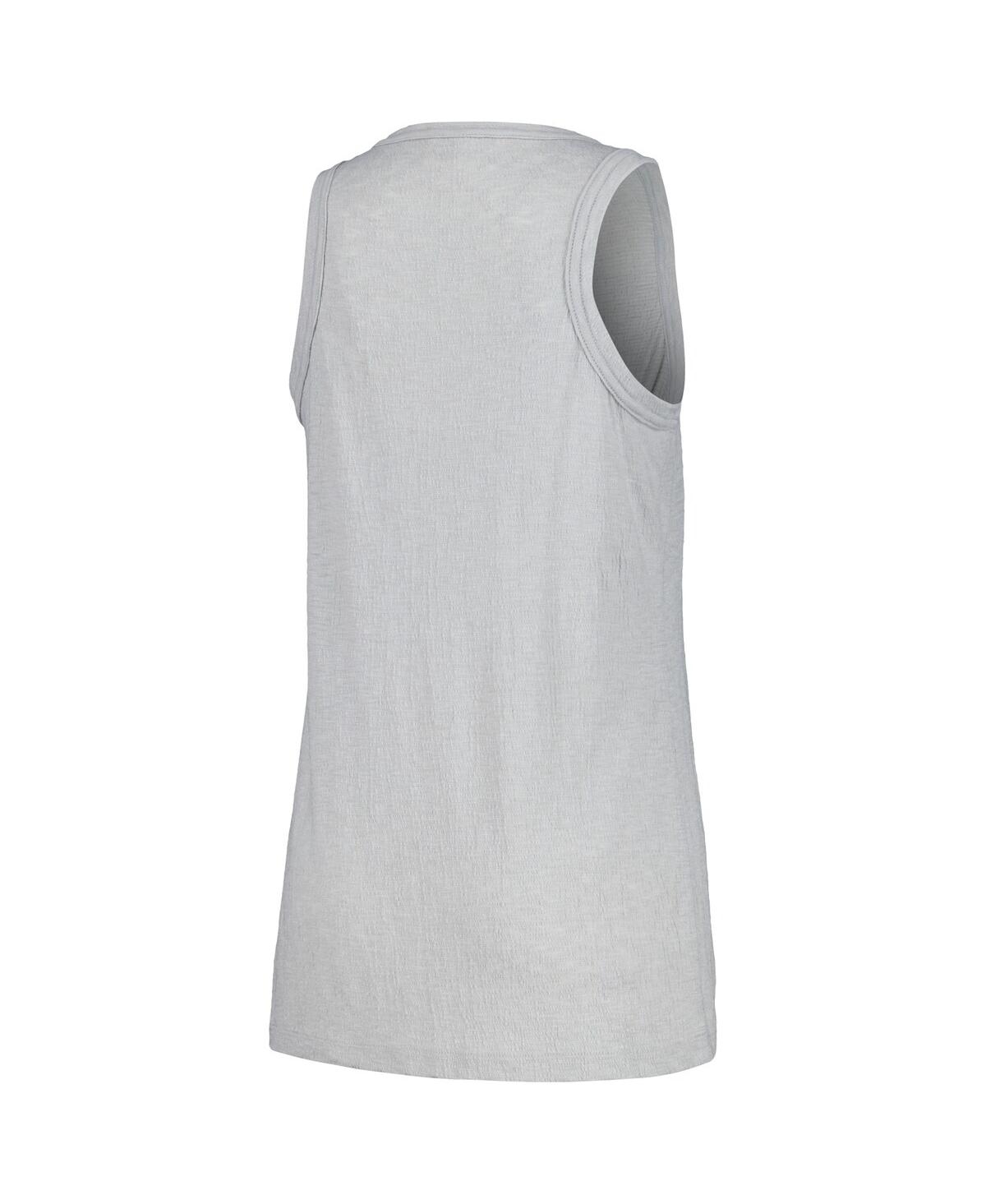 Soft As A Grape Women's Gray San Diego Padres Gauze High Neck Tank Top In Gray