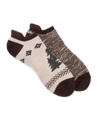 Men's No Show Wool Socks (2 Pair Pack