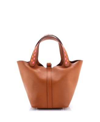 Pre-Owned HERMES PM Picotin Lock Bag Tressage Epsom