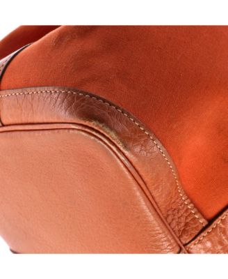 Pre-Owned HERMES 36 Garden Party Tote Toile and Leather