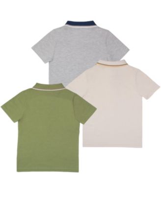 Big Boys Short Sleeve 3-Piece Polo Shirt Set