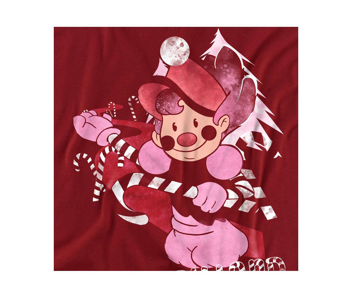 Мужская футболка Hasbro+ Candy Land Mr. Mint from Peppermint Forest, цвет: Красный — фото 2