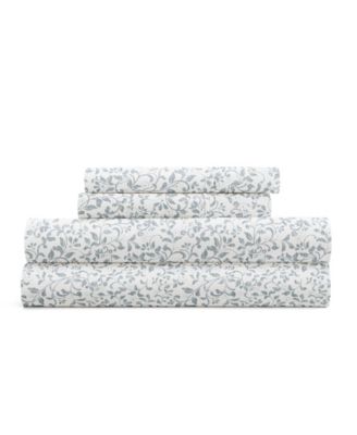 Delicate Blossoms 4-P.c. Sheet Set, King