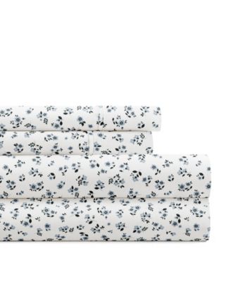 Delicate Blossoms 4-P.c. Sheet Set, King
