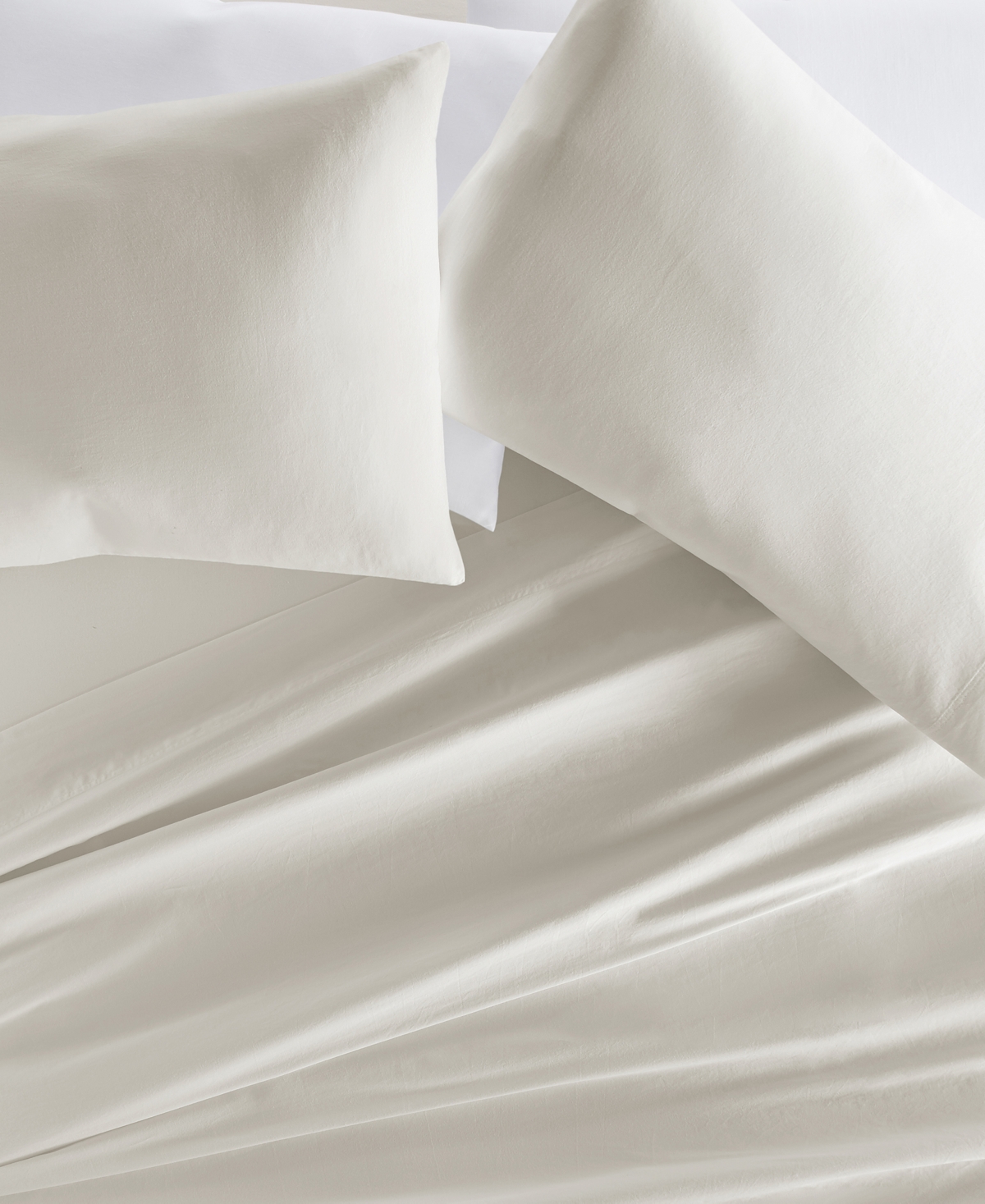 Ienjoy Home Long Staple 300-thread Count Cotton Solid 4-pc. Sheet Set, California King In White
