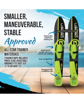 OBrien 46 Inch Children All Star Trainer Kids Combo Waterskis w/ Trainer Rope