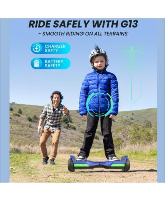 Hoverboard All Terrain Hoverboard-Colorful LED Lights & 500W Motor, Built-in Music Speaker, 7.75mph Speed, 176lbs Max Load.