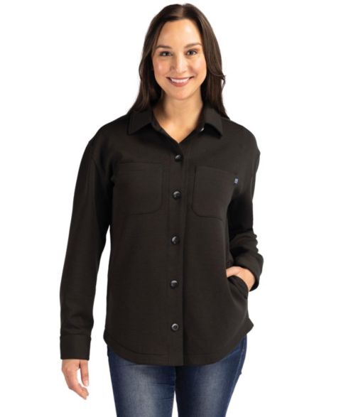 Женские куртки Cutter & Buck Women's Cutter and Buck Roam Eco Recycled Shirt Jacket