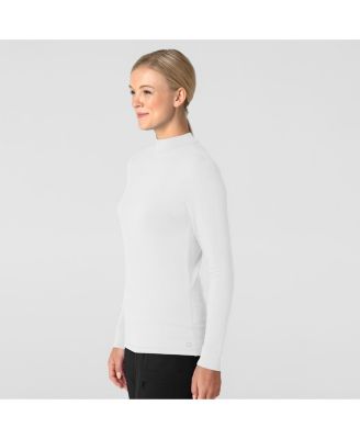 Layers Women’s Long Sleeve Mock Neck Silky Tee