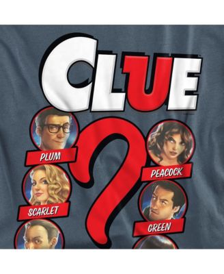 Men's Clue Modern Logo and Characters T Shirt