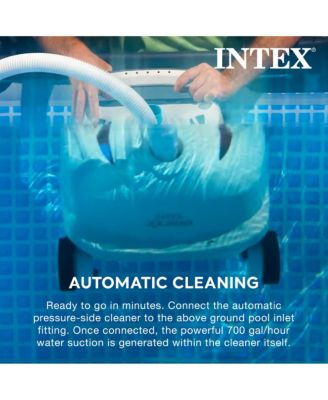 700 Gal Per Hour Above Ground Pool Cleaner Robot Vacuum w/ 21 Ft Hose