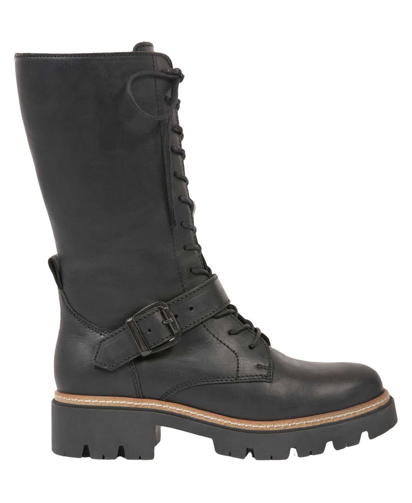 Женские ботинки Celtic & Co. Strap Detail Mid Calf Boot, цвет: Чёрный — фото 1