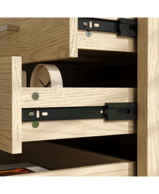 5 Drawers Nightstand with 2 Hidden Drawers,Bedside table,Chest of Drawers