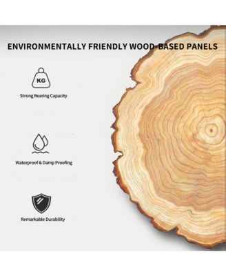 Open Shelving Bathroom Vanity with Ceramic Sink and Soft-Closing Door