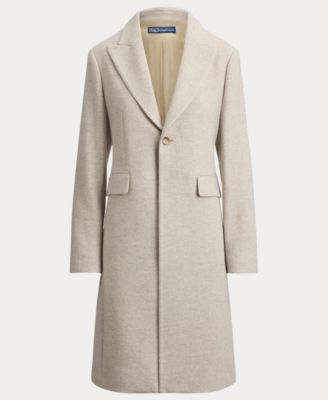Women's Herringbone Peak Lapel Coat