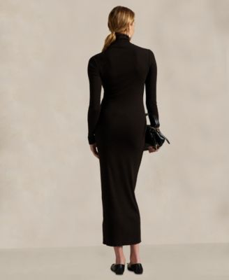 Women's Ribbed Turtleneck Dress