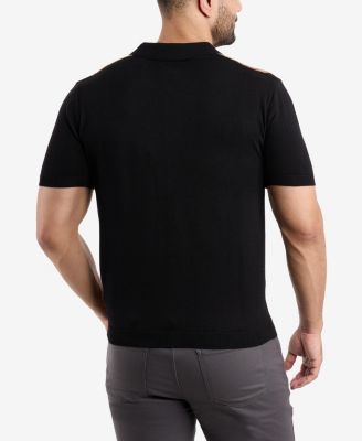 Men's Stripe Polo Sweater