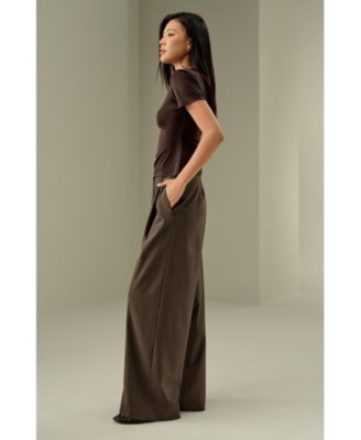 Women's Slim Fitted Silk Jersey Tee