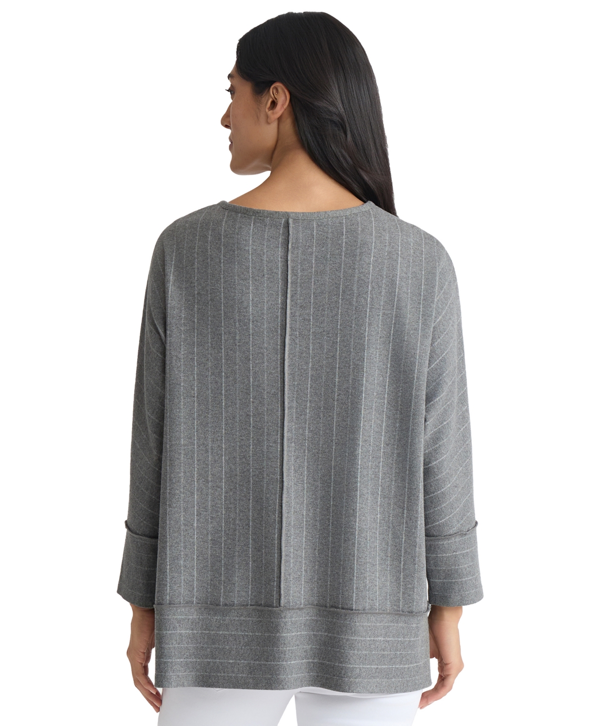 Jones New York Women's Crew Neck Pull-On Top