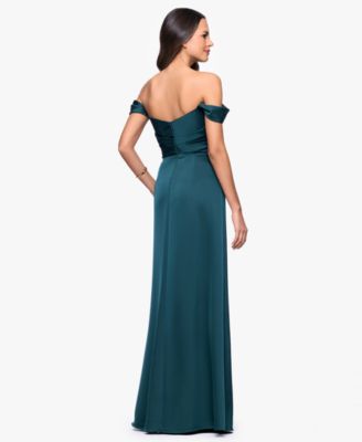 Women's Long Off-the-Shoulder Corset Dress