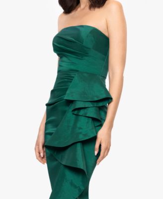 Women's Long Stretch Strapless Gown