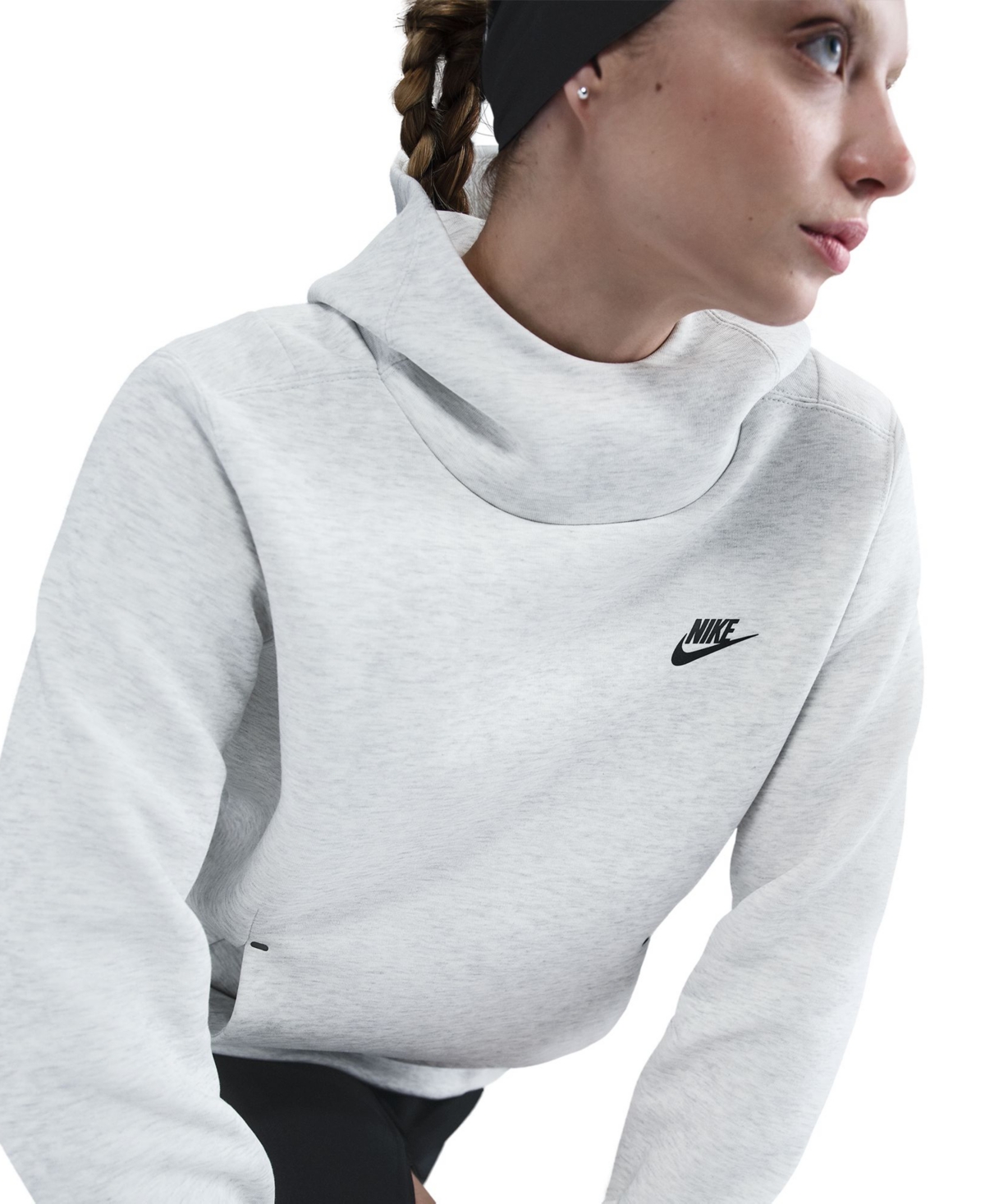 Nike Sportswear Women's Tech Fleece Pullover Hoodie In Gray