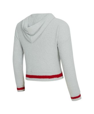 Women's Gray San Francisco 49ers Whitley Long Sleeve Hoodie Top Shorts Set