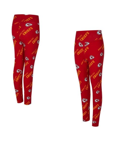 Женские леггинсы Concepts Sport Red Kansas City Chiefs Mosaic Allover Print