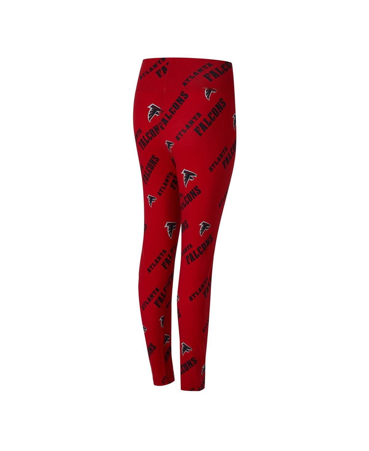 Concepts Sport Women's Red Atlanta Falcons Mosaic Allover Print Leggings In Red