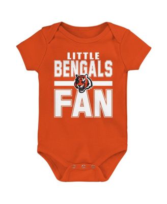 Newborn 3-Piece Cincinnati Bengals Little Tike Bodysuit Set