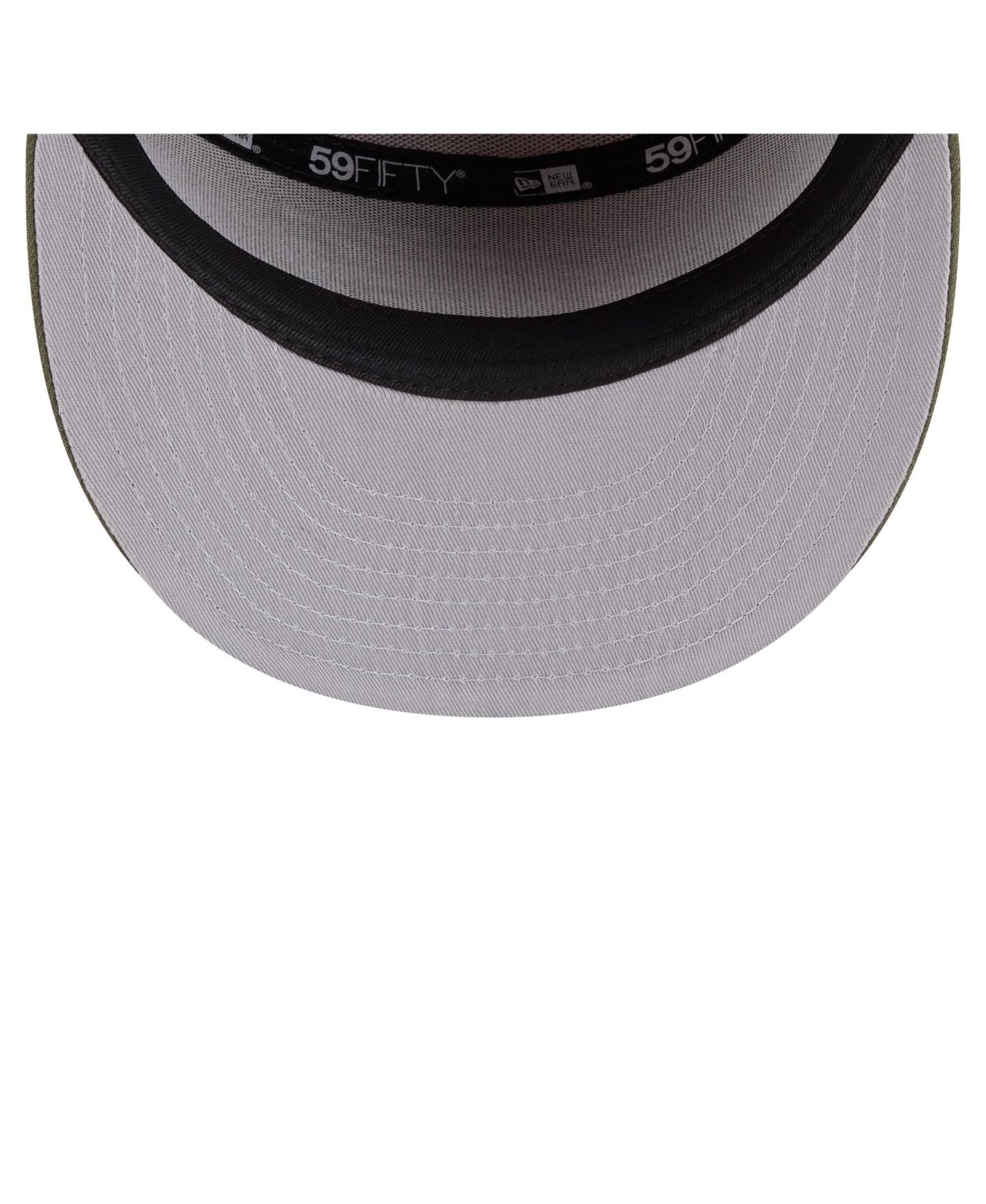 Мужские головные уборы New Era Olive/Brown Philadelphia Eagles Two-Tone Color Pack Split Panel 59FIFTY Fitted Hat — фото 2