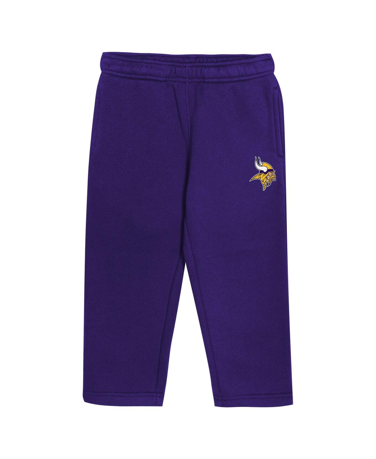 Outerstuff Toddler Purple Minnesota Vikings Lineman Fleece Hoodie Pants Set In Blue