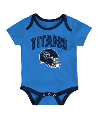 Baby Boys and Girls 3-Piece Tennessee Titans All Day Play Bodysuit Set