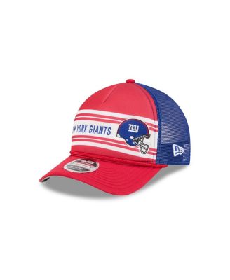 New Era - Men's Red New York Giants Linear A-Frame 9FORTY Adjustable Hat