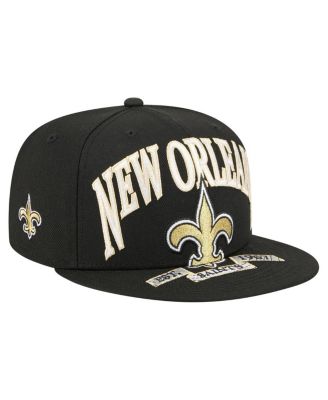 New Era - Men's Black New Orleans Saints Oversized 59FIFTY Fitted Hat
