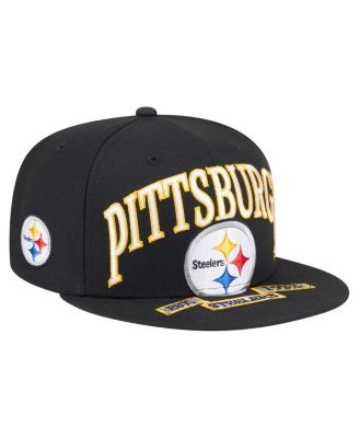 New Era - Men's Black Pittsburgh Steelers Oversized 59FIFTY Fitted Hat