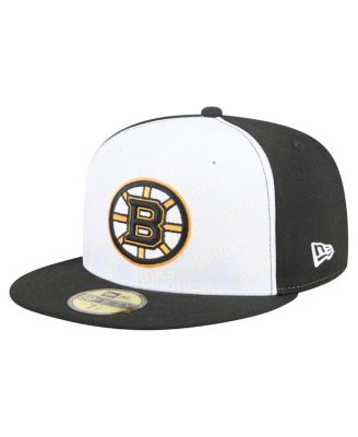 New Era - Men's White/Black Boston Bruins Repeat Two-Tone 59FIFTY Fitted Hat