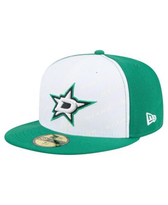 New Era - Men's White/Kelly Green Dallas Stars Repeat Two-Tone 59FIFTY Fitted Hat