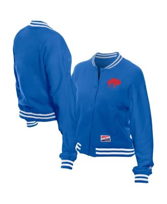 New Era - Women's Royal Buffalo Bills Throwback Fleece Full-Snap Jacket