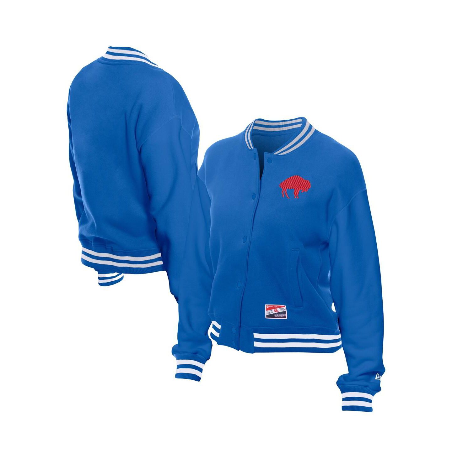 Женская куртка New Era Royal Buffalo Bills Throwback Fleece Full-Snap — фото 1